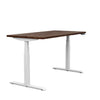 SitOnIt Switchback Height Adjustable Table | 2 leg, 3 Stage Table Base Height Adjustable Table SitOnIt Laminate Color Walnut Amati Frame Color White 