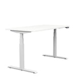 SitOnIt Switchback Height Adjustable Table | 2 leg, 3 Stage Table Base Height Adjustable Table SitOnIt Laminate Color White Frame Color White 