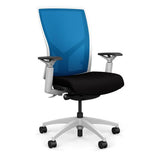SitOnIt Torsa Highback | Unrivalled Comfort | Office Chair Office Chair, Conference Chair, Computer Chair, Teacher Chair, Meeting Chair SitOnIt Mesh Color Electric Blue Fabric Color Peppercorn 