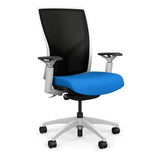 SitOnIt Torsa Highback | Unrivalled Comfort | Office Chair Office Chair, Conference Chair, Computer Chair, Teacher Chair, Meeting Chair SitOnIt Mesh Color Onyx Fabric Color Electric Blue 