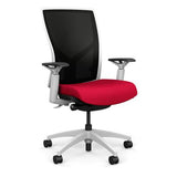 SitOnIt Torsa Highback | Unrivalled Comfort | Office Chair Office Chair, Conference Chair, Computer Chair, Teacher Chair, Meeting Chair SitOnIt Mesh Color Onyx Fabric Color Fire 