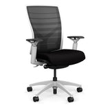 SitOnIt Torsa Highback | Unrivalled Comfort | Office Chair Office Chair, Conference Chair, Computer Chair, Teacher Chair, Meeting Chair SitOnIt Mesh Color Onyx Striped Fabric Color Peppercorn 