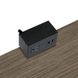 Surface Mounted Power-Module | Easily Accessible Power | Offices To Go OfficeToGo Black 