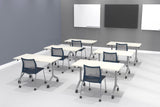 Trendway Zona Flip-Top Training Table | Designer White Frame | 6 Table Sizes Trendway 