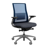 Vectra Highback Office Chair Office Chair, Conference Chair, Meeting Chair SitOnIt Mesh Color Navy Fabric Color Ash 