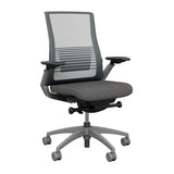 Vectra Highback Office Chair Office Chair, Conference Chair, Meeting Chair SitOnIt Mesh Color Nickel Fabric Color Dust 