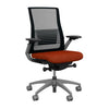 Vectra Highback Office Chair Office Chair, Conference Chair, Meeting Chair SitOnIt Mesh Color Onyx Fabric Color Carrot 