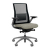 Vectra Highback Office Chair Office Chair, Conference Chair, Meeting Chair SitOnIt Mesh Color Onyx Fabric Color Chalk 