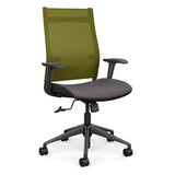 Wit Highback Office Chair Office Chair, Conference Chair, Teacher Chair SitOnIt Apple Mesh Fabric Color Kiss 