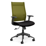 Wit Highback Office Chair Office Chair, Conference Chair, Teacher Chair SitOnIt Apple Mesh Fabric Color Licorice 