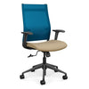 Wit Highback Office Chair Office Chair, Conference Chair, Teacher Chair SitOnIt Electric Blue Mesh Fabric Color Desert 