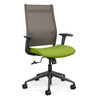 Wit Highback Office Chair Office Chair, Conference Chair, Teacher Chair SitOnIt Fog Mesh Fabric Color Apple 