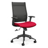 Wit Highback Office Chair Office Chair, Conference Chair, Teacher Chair SitOnIt Nickel Mesh Fabric Color Fire 