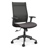 Wit Highback Office Chair Office Chair, Conference Chair, Teacher Chair SitOnIt Nickel Mesh Fabric Color Kiss 