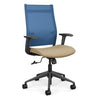 Wit Highback Office Chair Office Chair, Conference Chair, Teacher Chair SitOnIt Ocean Mesh Fabric Color Desert 