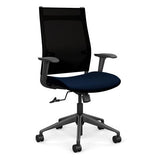 Wit Highback Office Chair Office Chair, Conference Chair, Teacher Chair SitOnIt Onyx Mesh Fabric Color Navy 