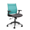 Wit Midback Office Chair Office Chair SitOnIt Aqua Mesh Fabric Color Kiss 