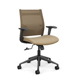 Wit Midback Office Chair Office Chair SitOnIt Desert Mesh Fabric Color Desert 