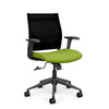 Wit Midback Office Chair Office Chair SitOnIt Onyx Mesh Fabric Color Apple 