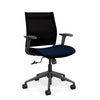 Wit Midback Office Chair Office Chair SitOnIt Onyx Mesh Fabric Color Navy 
