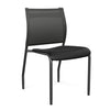 Wit Side Chair | Three Plastic Seat Colors | SitOnIt Guest Chair SitOnIt Black Plastic Nickel Mesh Black Frame