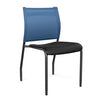 Wit Side Chair | Three Plastic Seat Colors | SitOnIt Guest Chair SitOnIt Black Plastic Ocean Mesh Black Frame