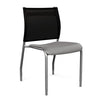 Wit Side Chair | Three Plastic Seat Colors | SitOnIt Guest Chair SitOnIt Slate Plastic Onyx Mesh Silver Frame