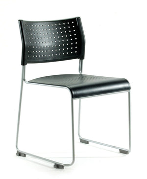 Smooth Slimline Stacking Chair Sled
